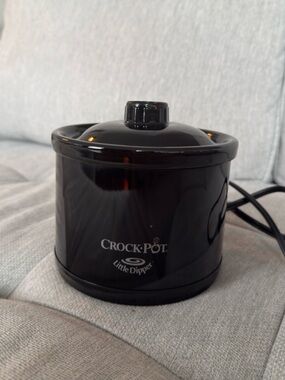 Crockpot Little Dipper 16oz Mini Slow Cooker Black Fondue